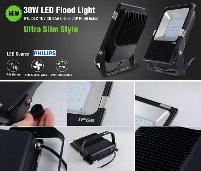 30W Ultra Slim LED Flood Light
