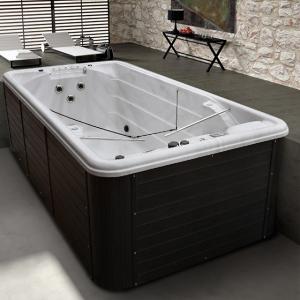 Wholesale Luxury Massage Endless Swimming Pool Outdoor Swim Spa Hot Tub Whirlpool from china suppliers