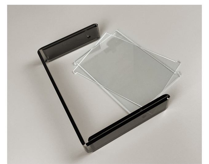 4 ''X 6'' Stylish Acrylic Photo Frame with Stand Plexiglas Spinning Frame Double Sided