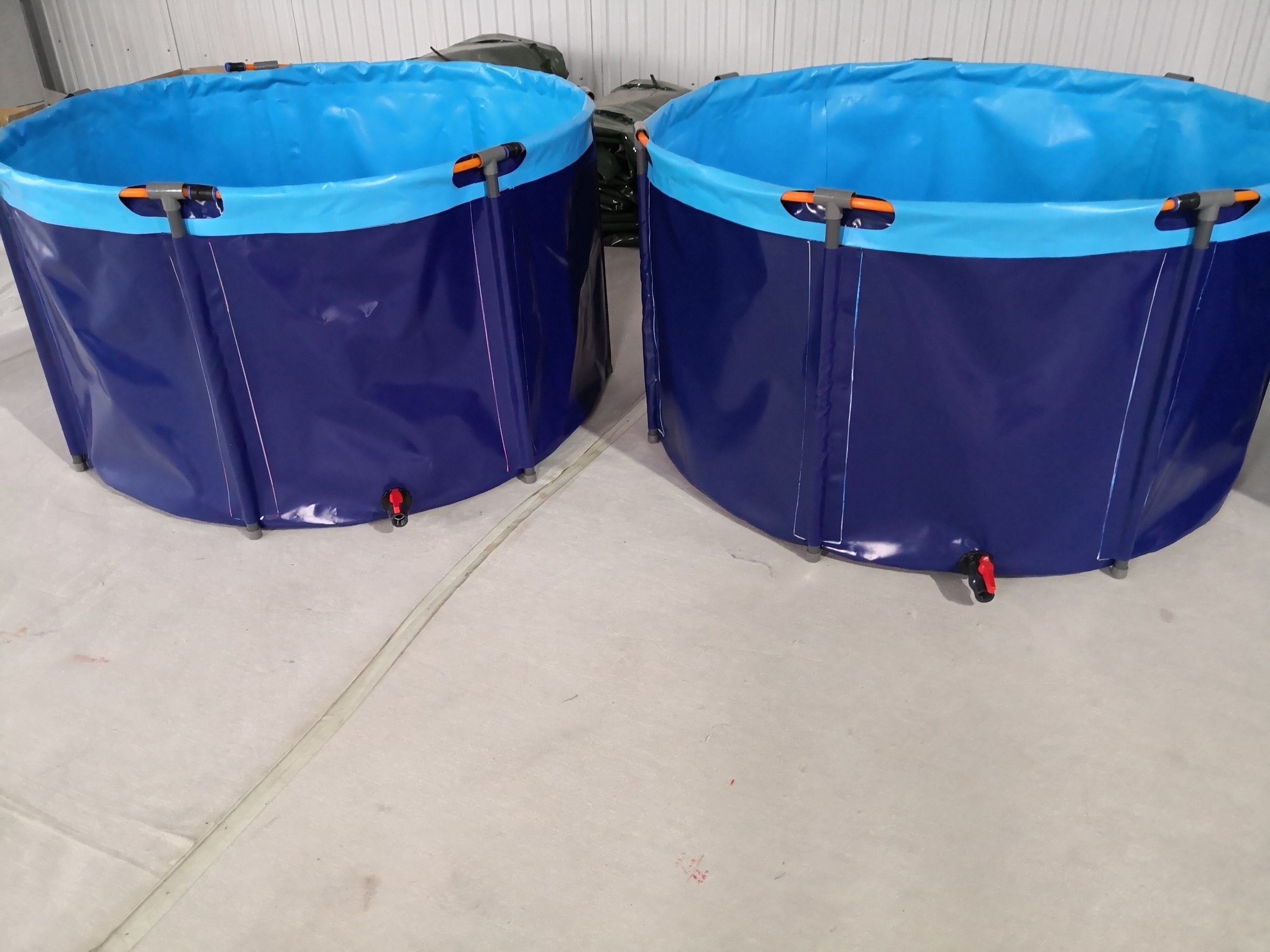 3500L Metal Frame Collapsible And Movable PVC Tarpaulin Fish Tank Fish Pond Plastic Tank