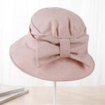 2 Inch Brim Cotton Bucket Hat , Adjustable Short Brim Fishing Cap Woven Label