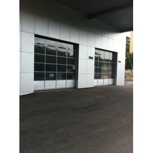 Large Size Aluminium Glass Garage Doors Electric Running 40mm Panel Thickness