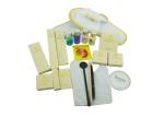 20 Contents Hotel Amenity Kits With Coral Fleece Slippers / Plastic Toothbrush