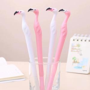 Wholesale 0.5mm Office Flamingo Gel Pen Black Ink Fashion Cartoon Neutral Gift Pen from china suppliers