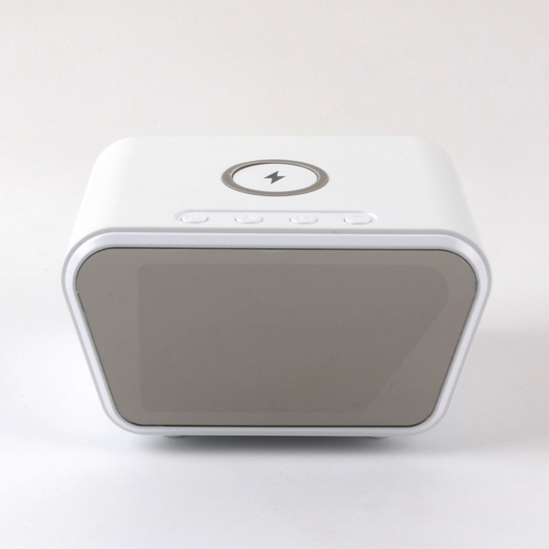 Abs Weave 20W Fast Speed Plastic Clock Wireless Charger White Color