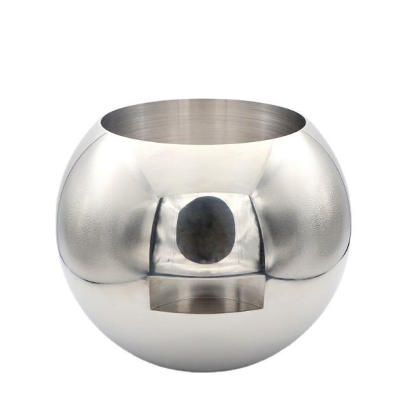 Valves Spare Parts DN40 Stainless Steel Half Round Ball 316L Floating Straight