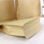 Stand up kraft paper food gift bags with window Self Sealing Envelope Pouch Bag