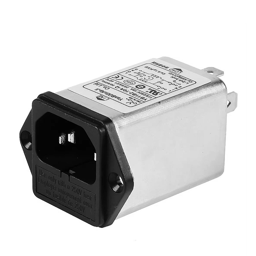 Excellent Performance 1A/3A/6A/10A Double Fuse Inlet Ac Power Line EMI Filter For Medical Equipment