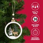 Christmas Hollow Woodland Christmas Hanging Tree Ornaments for Indoor Outdoor
