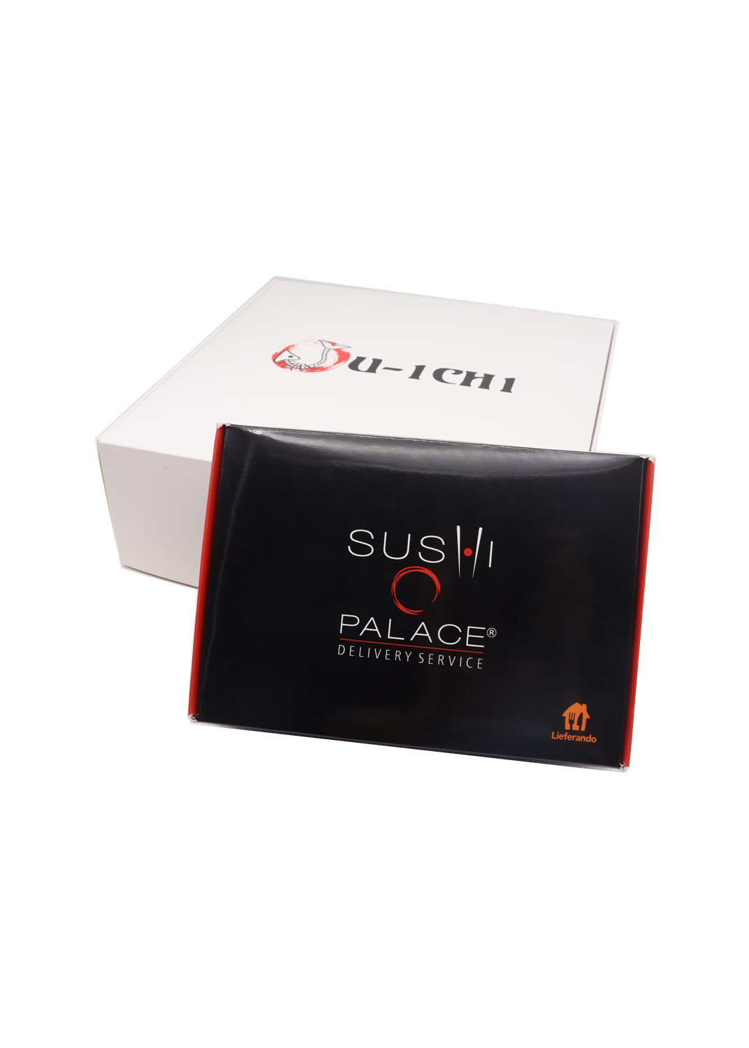 White Cardboard Paper Takeaway Sushi Box Matt Or Gloss Lamination 350GSM