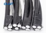 Duplex Aerial Bundled Cable , 4 Core 95mm Aluminum Aerial Cable PE Jacket