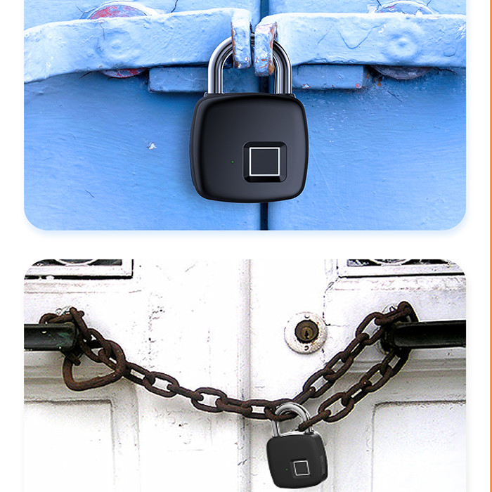 Tuya APP Unlock Smart Door Lock Mini Digital Electronic Smart Fingerprint Padlock