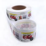 FDA SGS Transparent Canned Food Labels Digital printing Sticker Labels