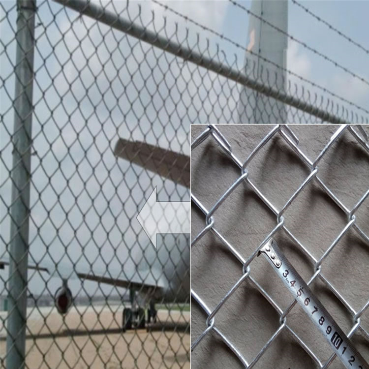 9 Gauge Heavy Duty Industrial PVC Chain Link Fence 6ft X 50ft