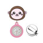 Silicone Nurse Watches Cute Rabbit FOB Pocket Nurse Watch Medical Stretchable