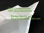 100% Biodegradable Shipping Bags, Zipper Compostable Zip Bag, PLA Corn Starch,