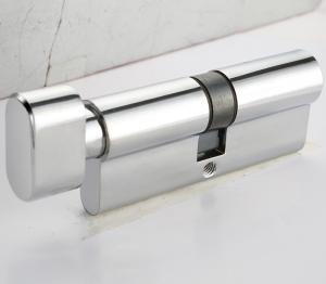 China Euro Door Lock Cylinder 70mm 90mm Length Brass Material Anti bump on sale