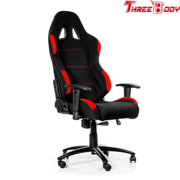 Big Loading Capacity Race Car Gaming Chair , Red And Black Computer Chair
