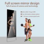43-inch Android Fitness Mirror Body Fat Calculation Intelligent Health System