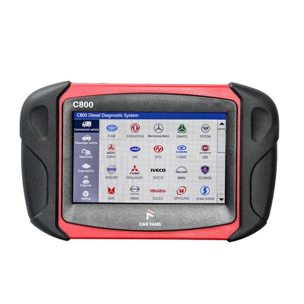 Heavy Duty Vehicle Diagnostic Scan Tool Car Fans C800 Diesel / Gasoline