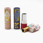 Eco Friendly Cardboard Tube Gift Box For Lip Balm Packaging With Gold foil