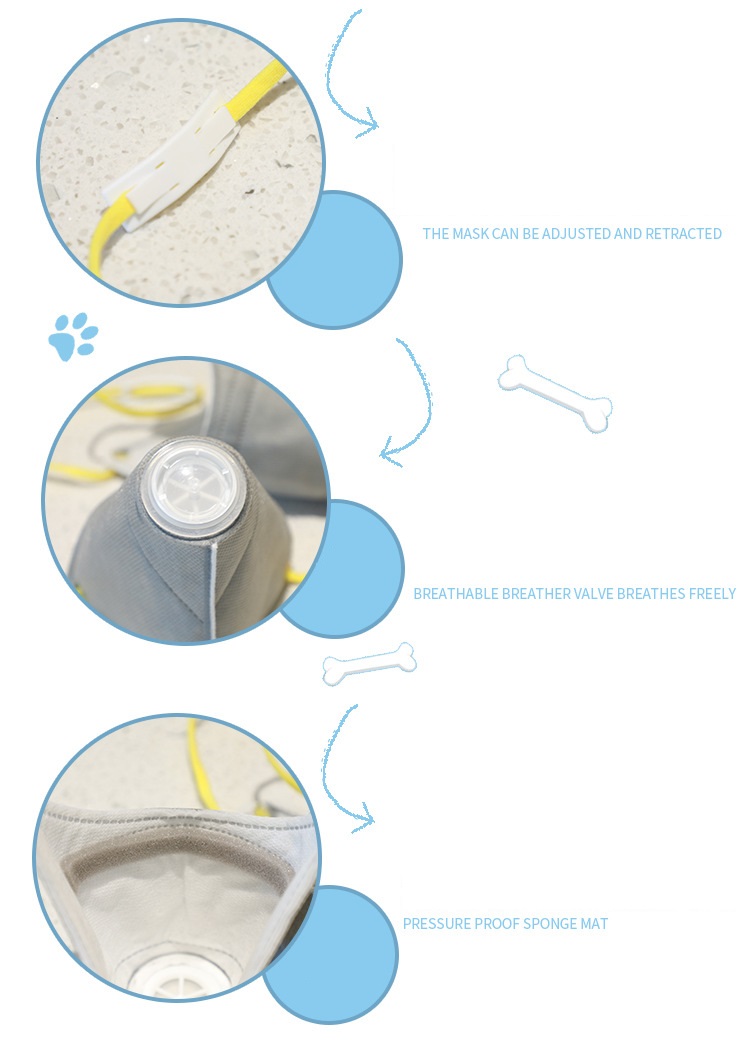 10*15cm KN95 Face Mask Prevent Harmful Substances For Breathing Protection