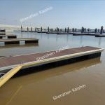 Marine Aluminum Gangway Floating Platforms Aluminum Alloy HDPE Floats