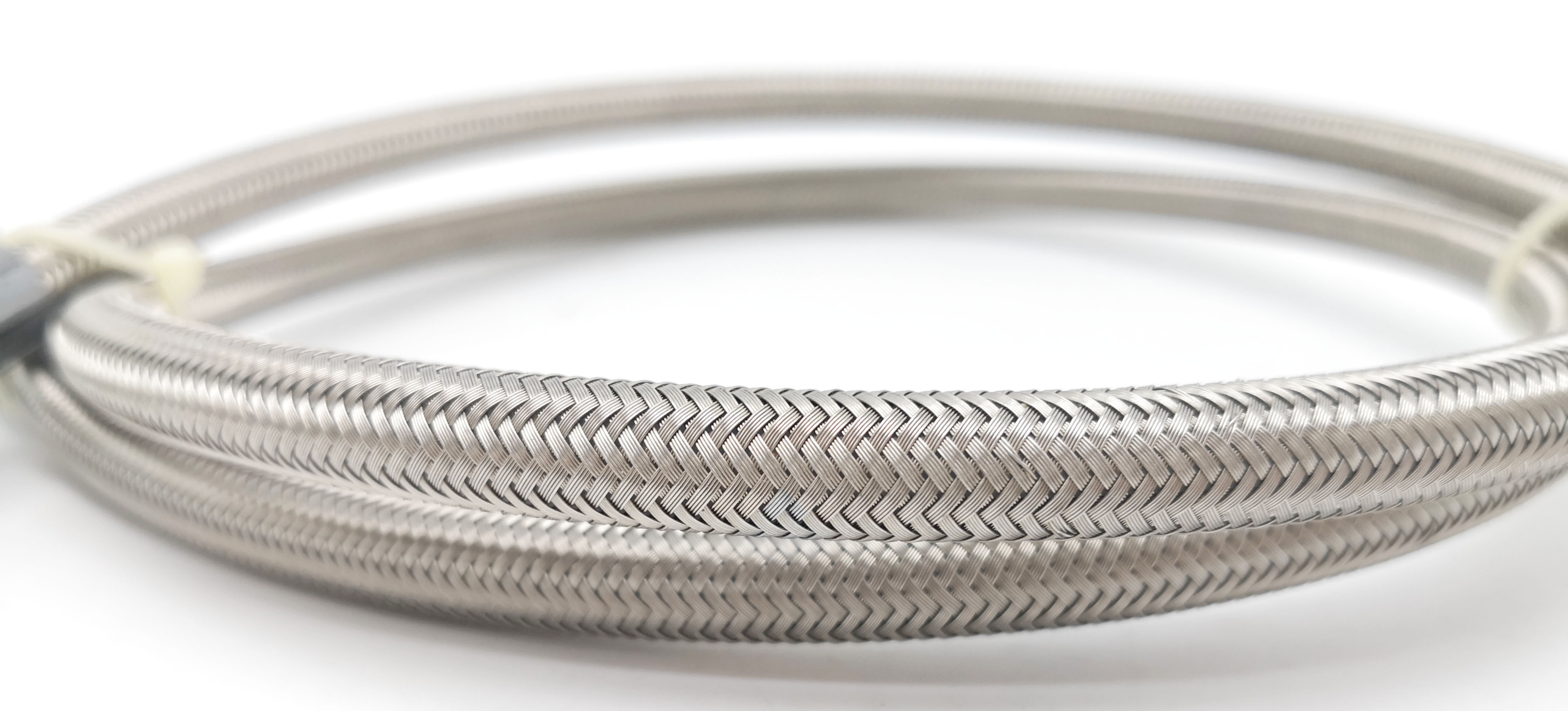 1/4" Stainless Steel PTFE PTFE Braided Hose With JIC Female