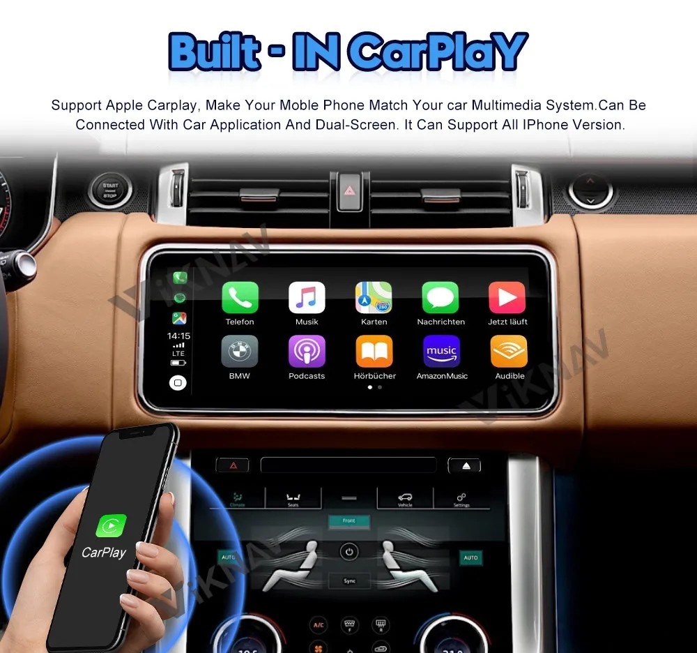For 2013-2017 Range Rover Sport L494 12.3 Inch screen Head Unit Navigation Multimedia DVD Player Wireless Carplay 4G BT