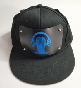 Wholesale wholesale advertising LED Cap Party Custom Sound Activated EL Hat Light Up El Flashing Music Cap With Inverter from china suppliers