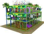 Ball Blaster Indoor Playground Indoor Jungle Gym Antifire With Land Animals