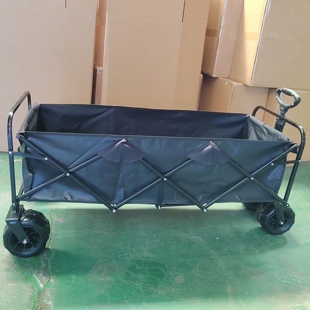 Large Foldable Wagon Cart Trolley Beach All Terrain Heavy Duty Foldable Wagons
