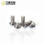 Stainless steel 304 M2.5 M3 M4 slotted one word screw flat head machine nail