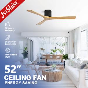 Wholesale 3 Blades Wooden Ceiling Fan With Remote Control Quiet Dc Motor High Speed from china suppliers