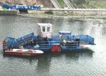 Aquatic Lake Weed Harvesting Machine For River Water Surface Cleaning With