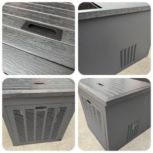 Wholesale Customized Logo Rectangular Stainless Steel Wood Spa Massage Tub Portable Ice Bath Tub for Athlete Cold Whirlpool Bathtubs from china suppliers