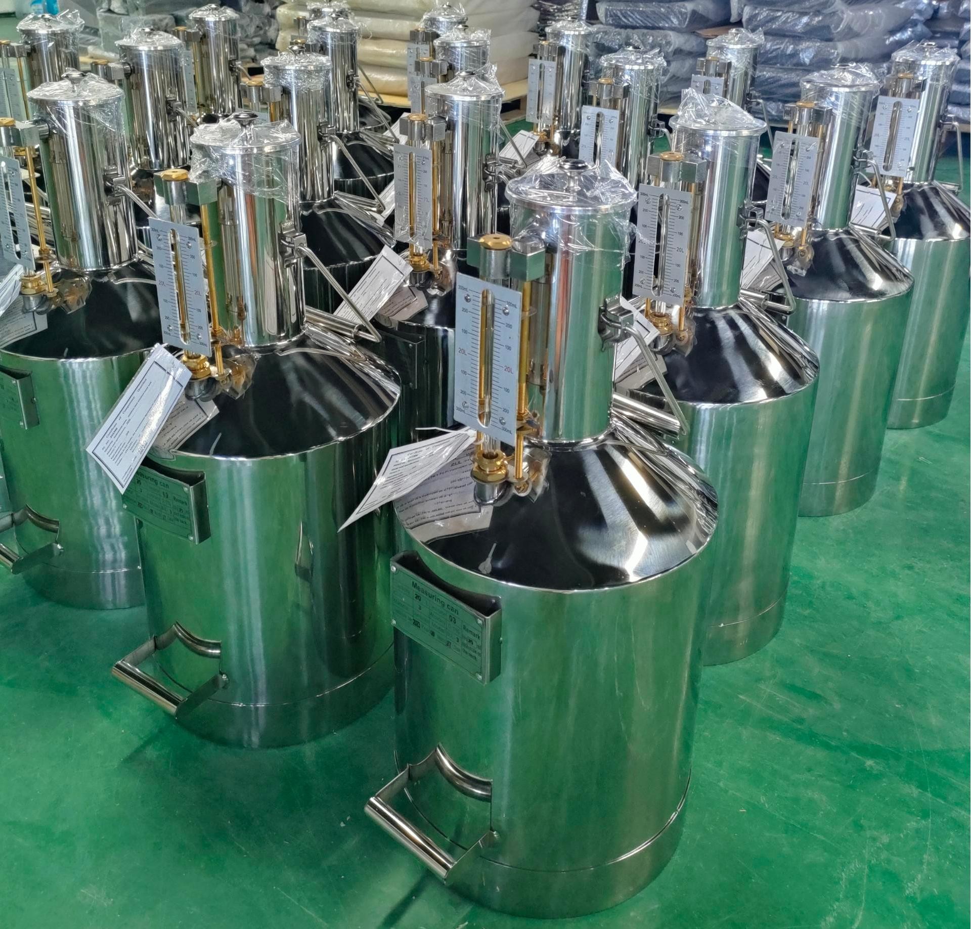 Stainless Steel Corrosion-Resistant Portable Mobile 50L Measuring Tank for Gas Station