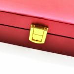 Wooden Luxury Gift Boxes Small Hinged MDF Wrapped PU Leather