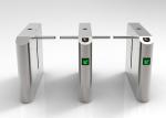 Slim Profile Drop Arm Turnstile SS304 Cabinet Remote Control Brushless Motor