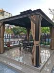 Gazebo 10m x 12m Outdoor Double Hardtop Patio Garden Gazebo Set Steel Aluminum