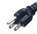 Black Japan Power Cord 3 Pin Plug 7A 12A 15A 125V To C13 PVC Jacket