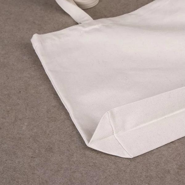 Long Rope Green Canvas Tote Bag / Recycled Small Canvas Shopping Bags