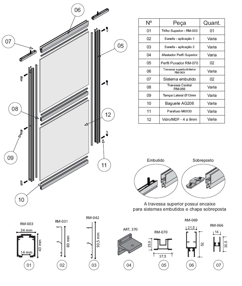 6 Meters Wardrobe Aluminium Profile 6000 Series Corrosion Resistance