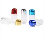 Clear Pill Capsules Customized Oval Shape 500mg Capacity For Non Toxic Storage