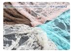 Durable Scalloped Cotton Nylon Lace Mesh Fabric , Underwear Lace Fabric CY