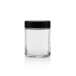Clear 450ml 650ml Airtight Glass Storage Jars Round Glass Food Container