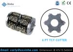 6pt TCT Carbide Cutters 6 Point Carbide Tipped Flails On Floor Milling