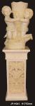 Hand Carved Sandstone Flower Pots Customizable Lightweight