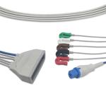 8 Pin Durable ECG Patient Cable , SpO2 Telemetry ECG Cable 5 Lead