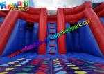 Funny Red EN71 Inflatable Sports Games , Inflatable Twister Game for Rental